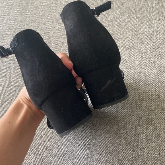 Rampage Black Suede Kitten Heels - Picture 5 of 7